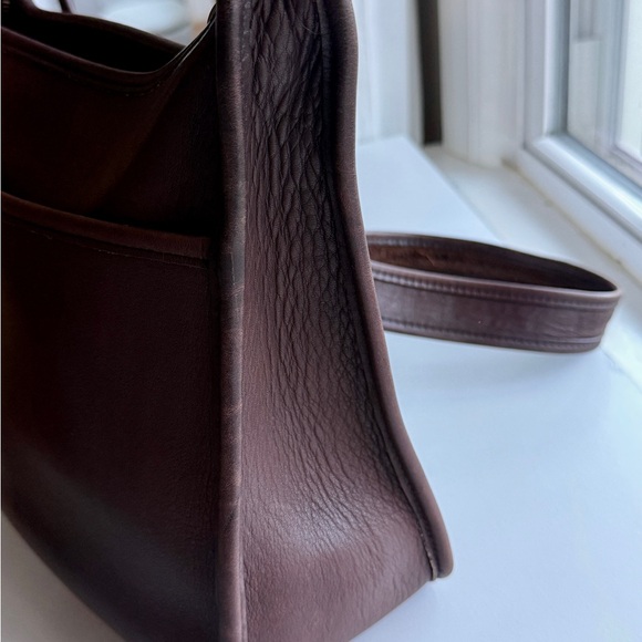 Vintage Coach Legacy Zip 9966 Mahogany Brown Leather Crossbody Shoulder Bag - Picture 9 of 14